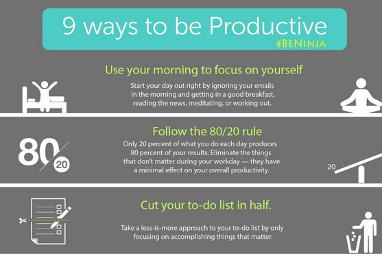 9 Ways To Be “More” Productive